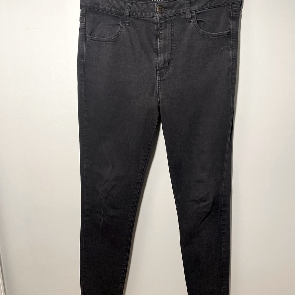 Black stretchy American Eagle jeans